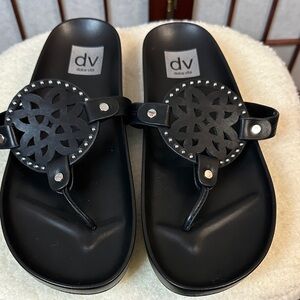 DV by Dolce Vita Black Studded Sandals